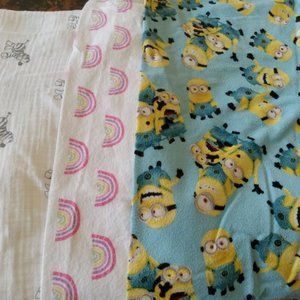 Set of 3 swaddle blankets